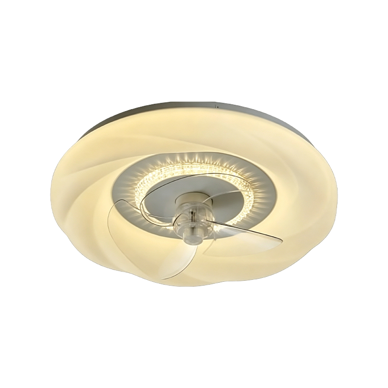 Downrod Ceiling Fan na may Liwanag