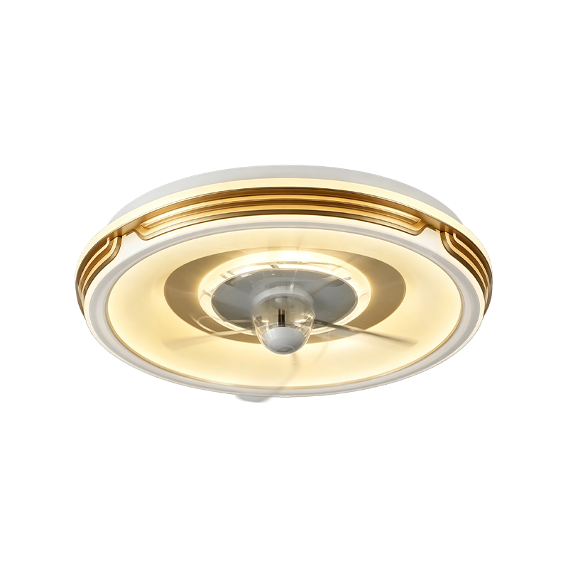 Downrod Ceiling Fan na may Liwanag