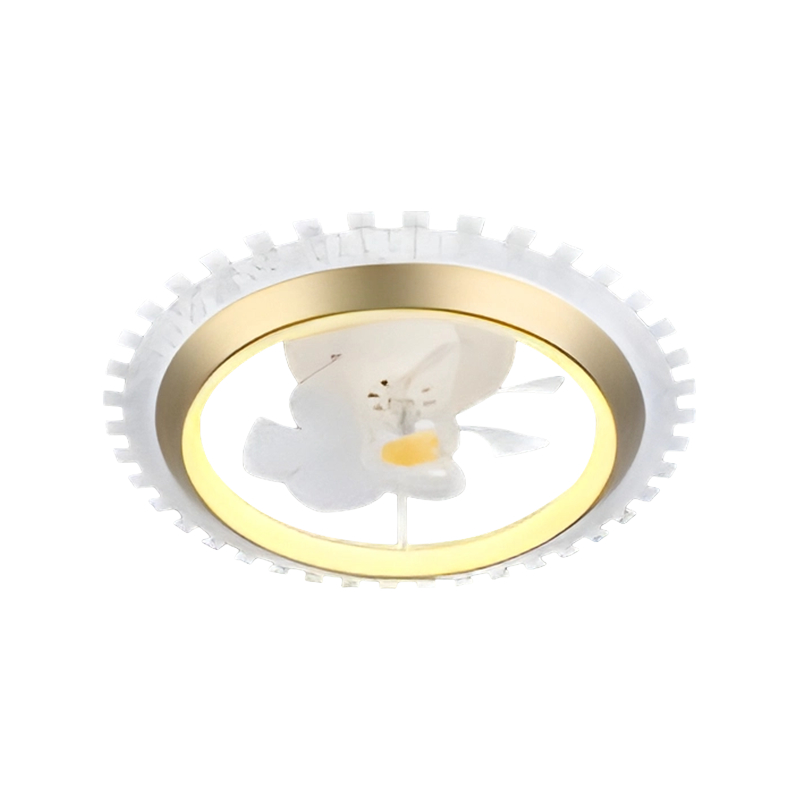 Oscillating Bedroom Ceiling Fan na may Liwanag
