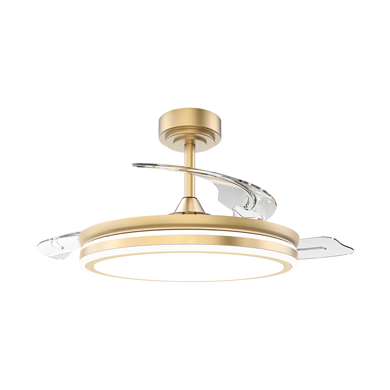 Tahimik na Retractable Ceiling Fan na may Invisible Blades