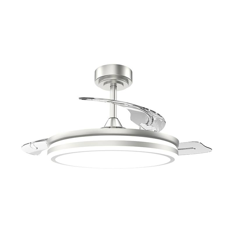 Tahimik na Retractable Ceiling Fan na may Invisible Blades