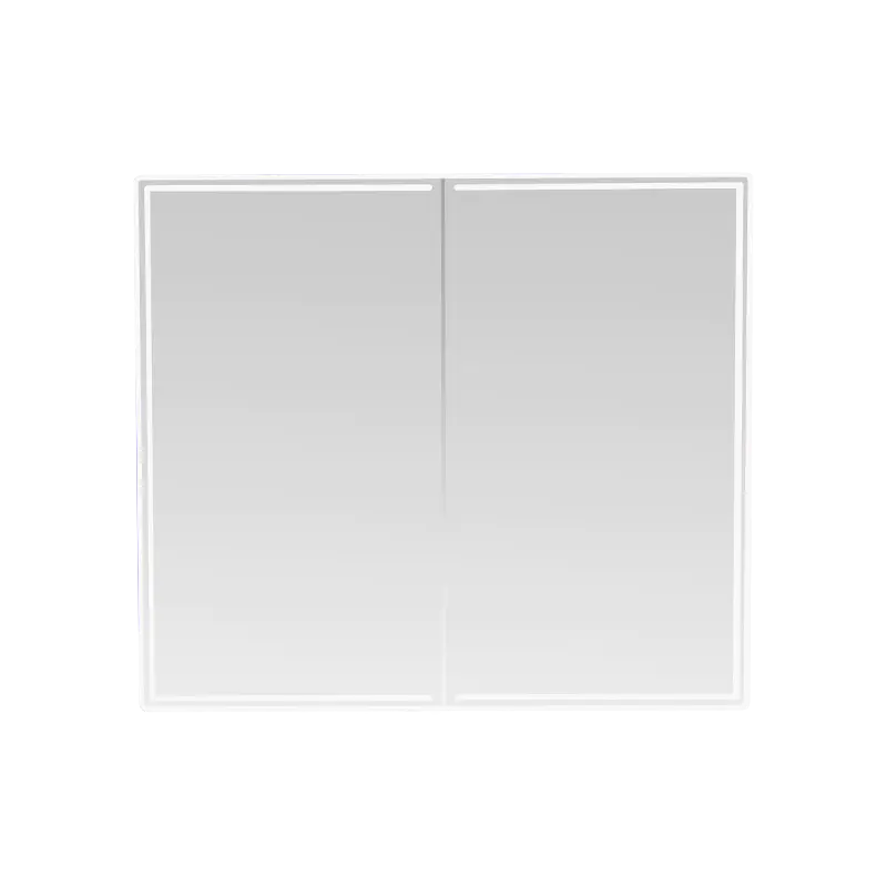 Double-Door LED Smart Bathroom Mirror Cabinet (Na may Anti-Fog Hand-Swipe Switch) Double-Door LED Smart Bathroom Mirror Cabinet (Na may Anti-Fog Hand-Swipe Switch)