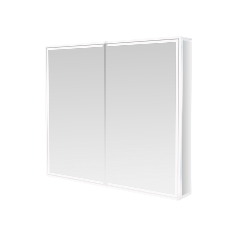 Double-Door LED Smart Bathroom Mirror Cabinet (Na may Anti-Fog Hand-Swipe Switch)