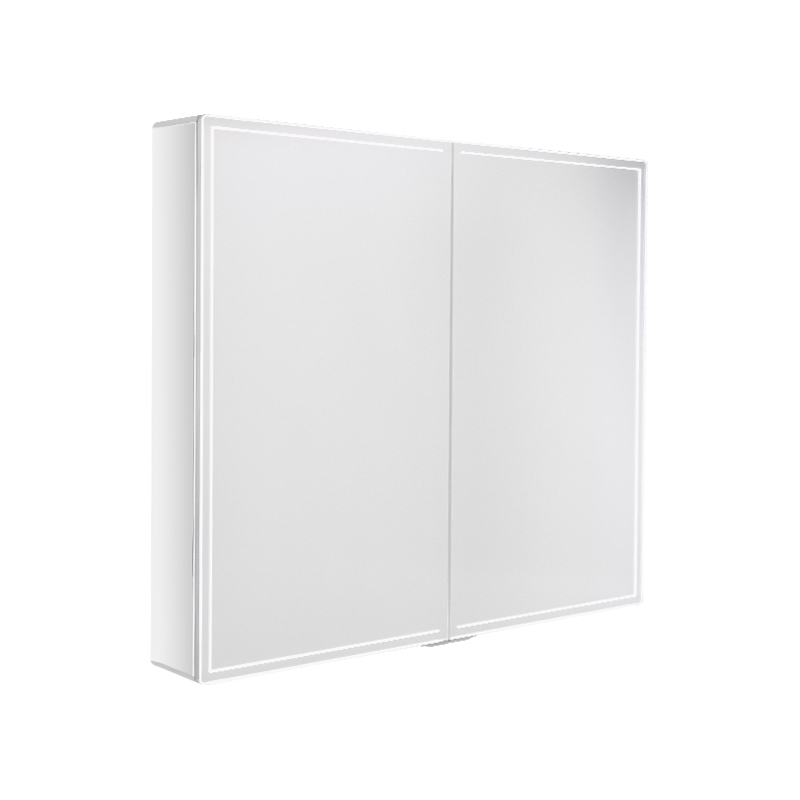Intelligent Double-Door Backlit Mirror Cabinet na May Magnetic Switch Intelligent Double-Door Backlit Mirror Cabinet na May Magnetic Switch
