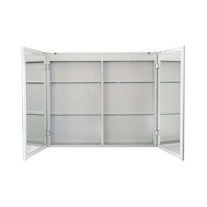 Intelligent Double-Door Backlit Mirror Cabinet na May Magnetic Switch Intelligent Double-Door Backlit Mirror Cabinet na May Magnetic Switch