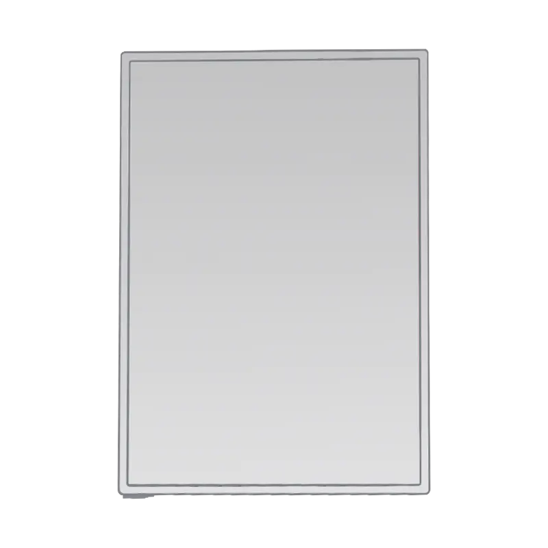 Aluminum Alloy Waterproof Single Door LED Bathroom Mirror Cabinet