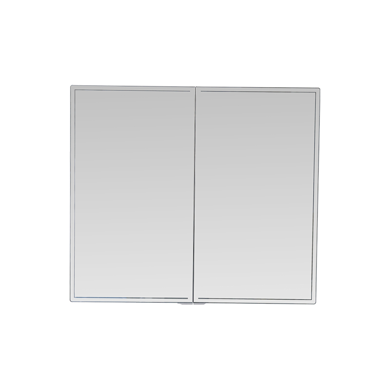Aluminum Alloy Double-Door Waterproof Mirror Cabinet na May LED Lights