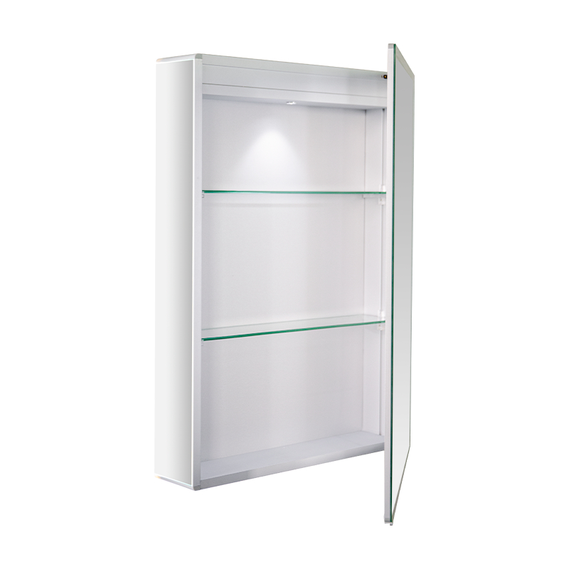 Aluminum Alloy Waterproof Single Door LED Bathroom Mirror Cabinet Aluminum Alloy Waterproof Single Door LED Bathroom Mirror Cabinet
